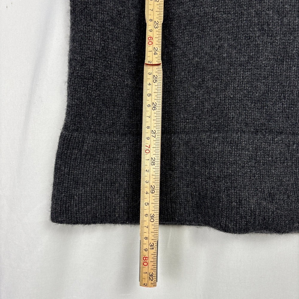 The Color Mustard Cashmere Long Sweater Vest Womens Small Gray Luxury Minimalist - Picture 13 of 13